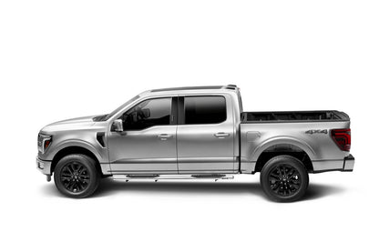 4 Inch OE Xtreme SideSteps With Mounting Bracket Kit Polished Stainless Steel 2015-2026 Ford F-150/ F-250/F-350 Crew Cab Go Rhino