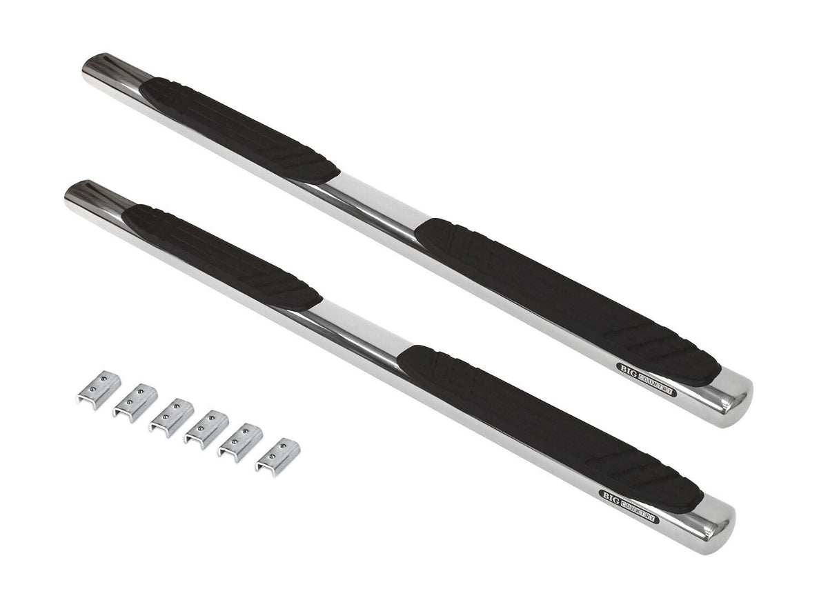 4 Inch OE Xtreme SideSteps With Mounting Bracket Kit Polished Stainless Steel 2008-2013 Nissan Rogue Go Rhino