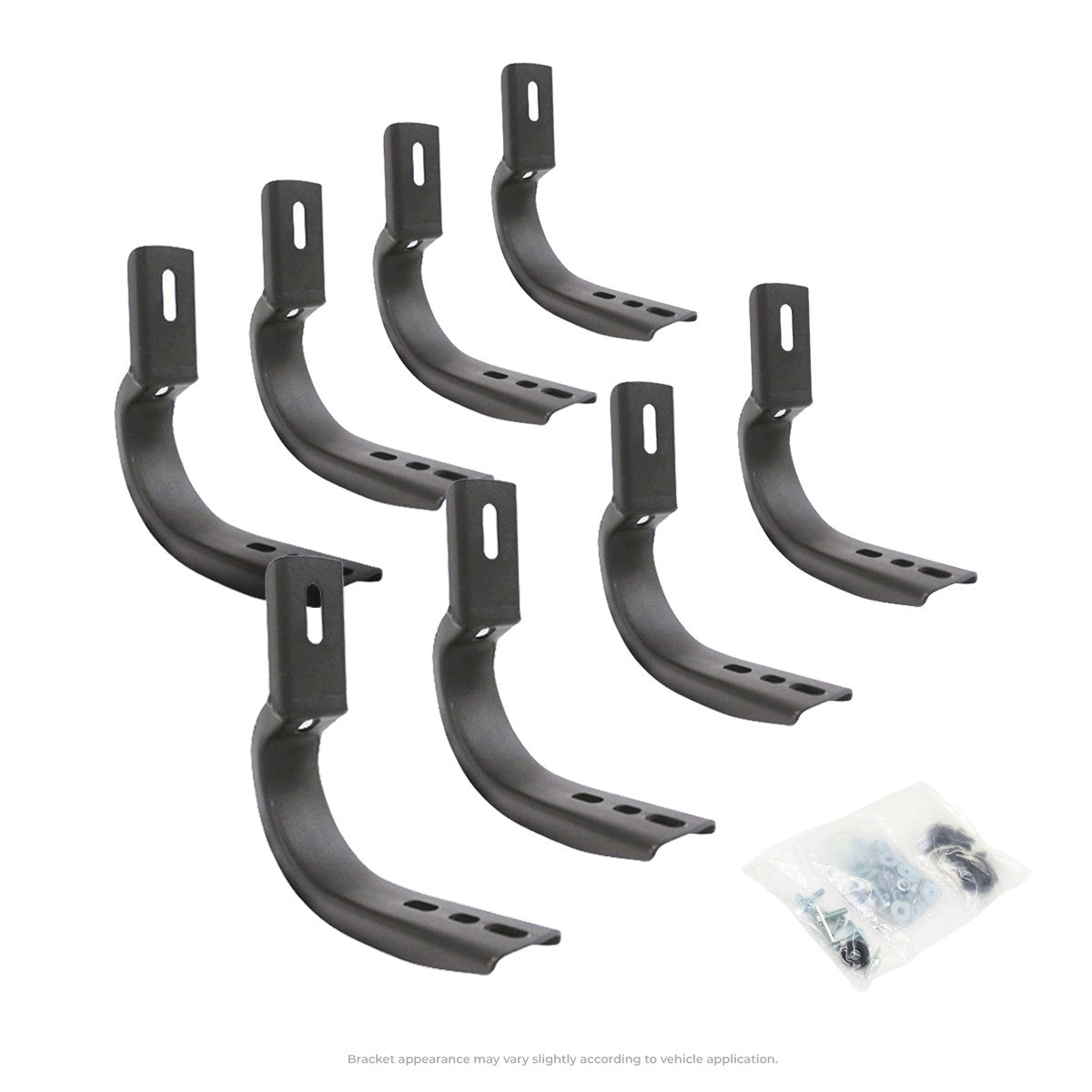 OE Xtreme Side Steps Mounting Brackets Only Textured Black 2020-2025 Jeep Gladiator Go Rhino