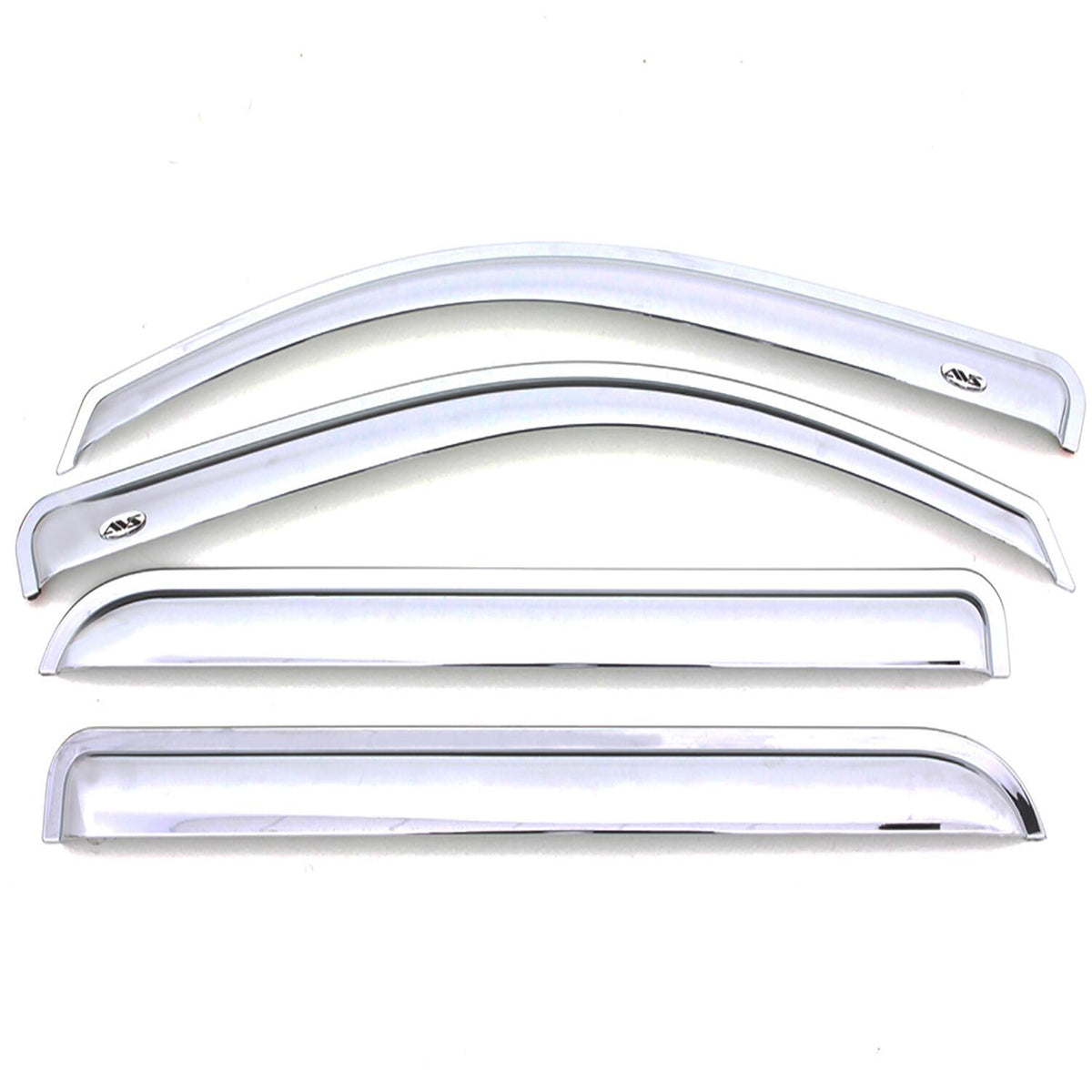 Ventvisor Deflector for 2019-2024 Ram 1500 Crew Cab Pickup Chrome Outside Mount 4 Piece AVS