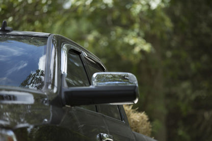 Ventvisor Deflector for 2019-2024 Ram 1500 Crew Cab Pickup Chrome Outside Mount 4 Piece AVS