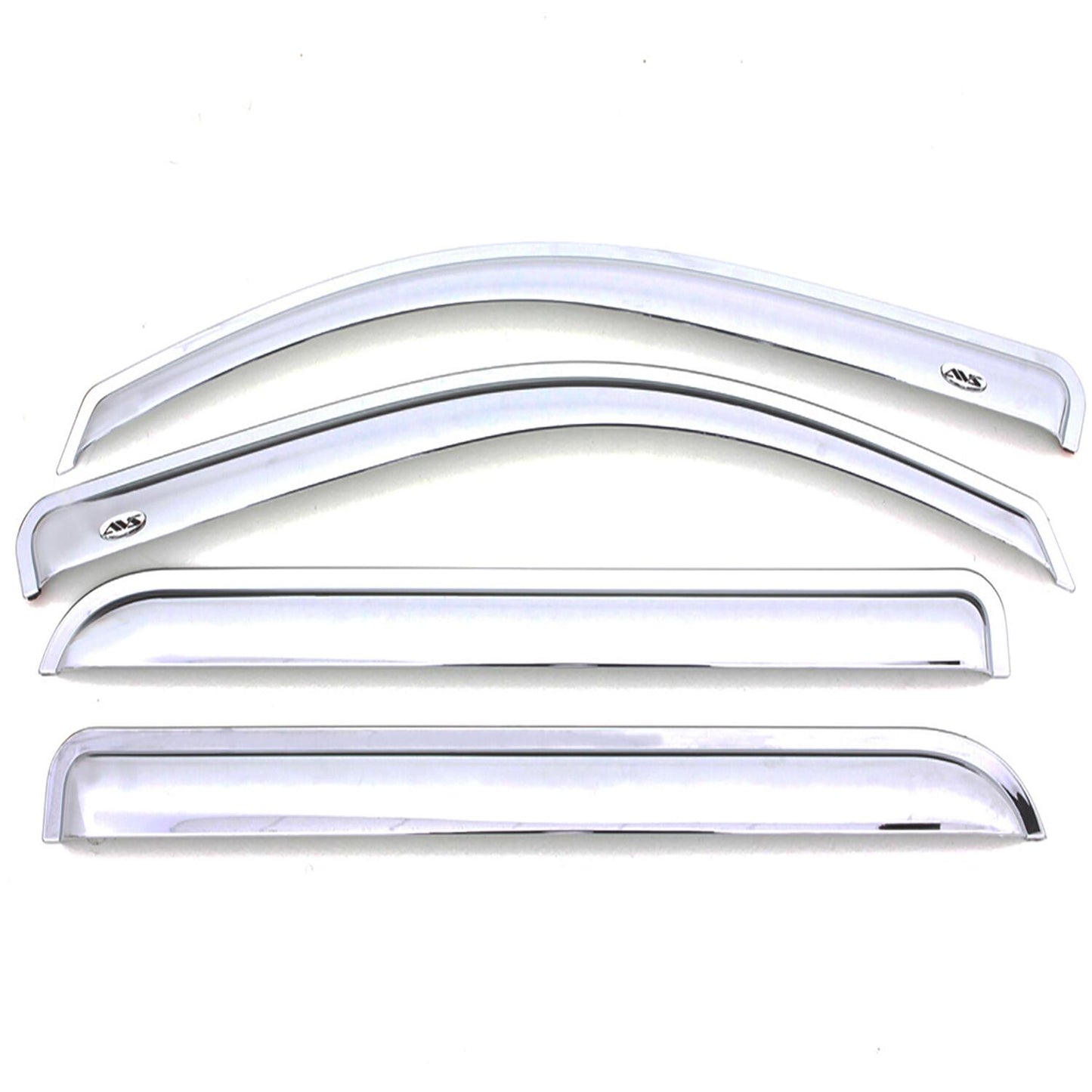 Ventvisor Deflector for 2019-2025 Ram 1500 Quad Cab Pickup Chrome Outside Mount 4 Piece AVS