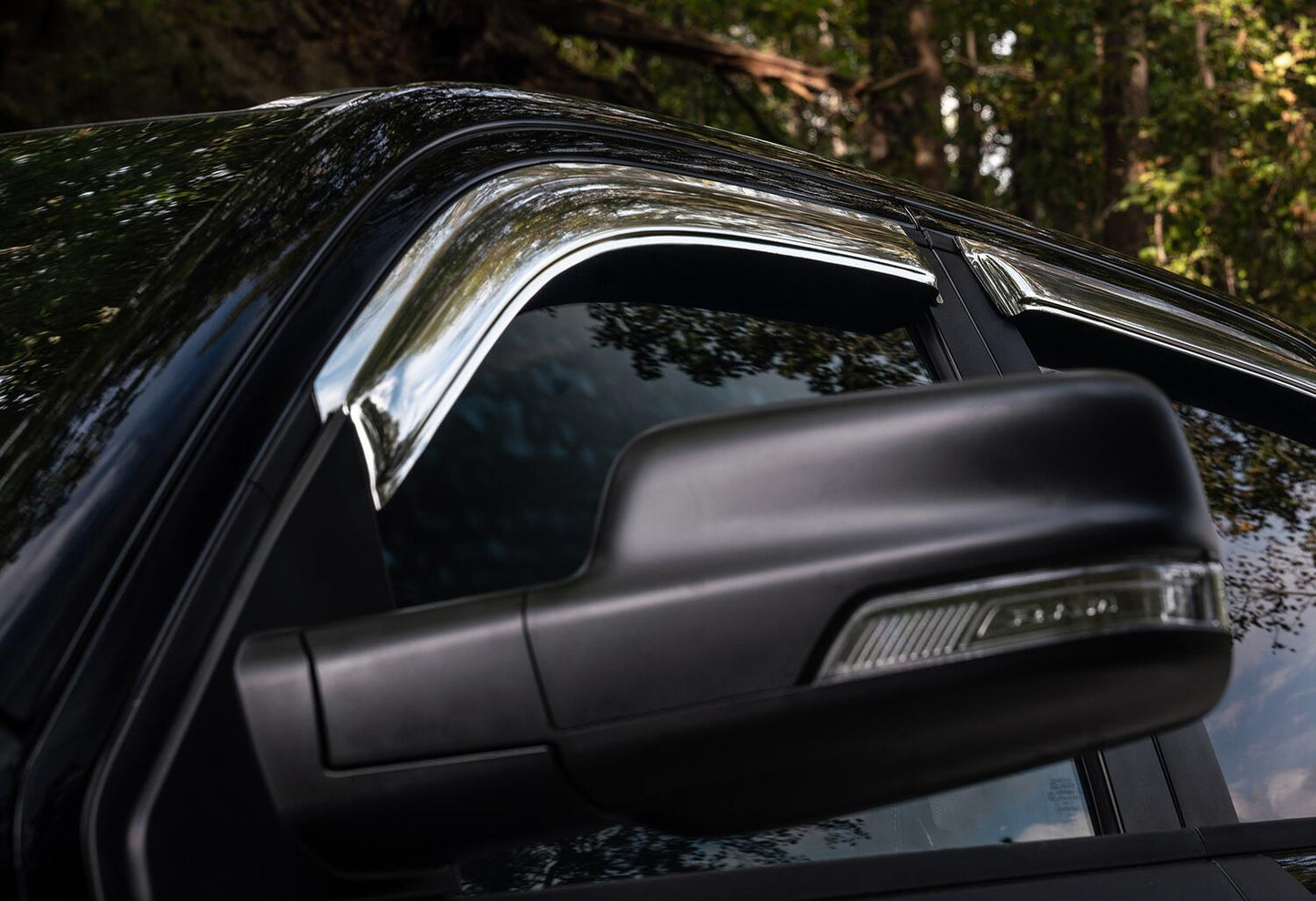 Ventvisor Deflector for 2019-2025 Ram 1500 Quad Cab Pickup Chrome Outside Mount 4 Piece AVS