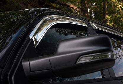 Ventvisor Deflector for 2019-2025 Ram 1500 Quad Cab Pickup Chrome Outside Mount 4 Piece AVS