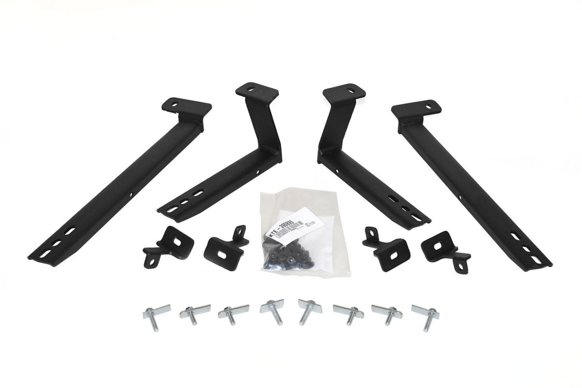 OE Xtreme Side Steps Mounting Brackets Only Textured Black 2011-2013 Kia Sportage Go Rhino