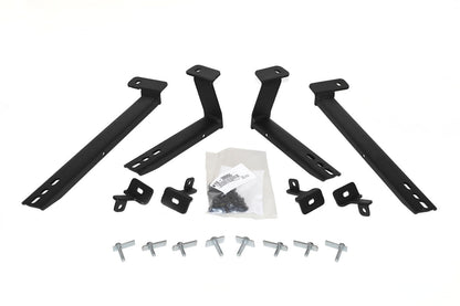 OE Xtreme Side Steps Mounting Brackets Only Textured Black 2011-2013 Kia Sportage Go Rhino