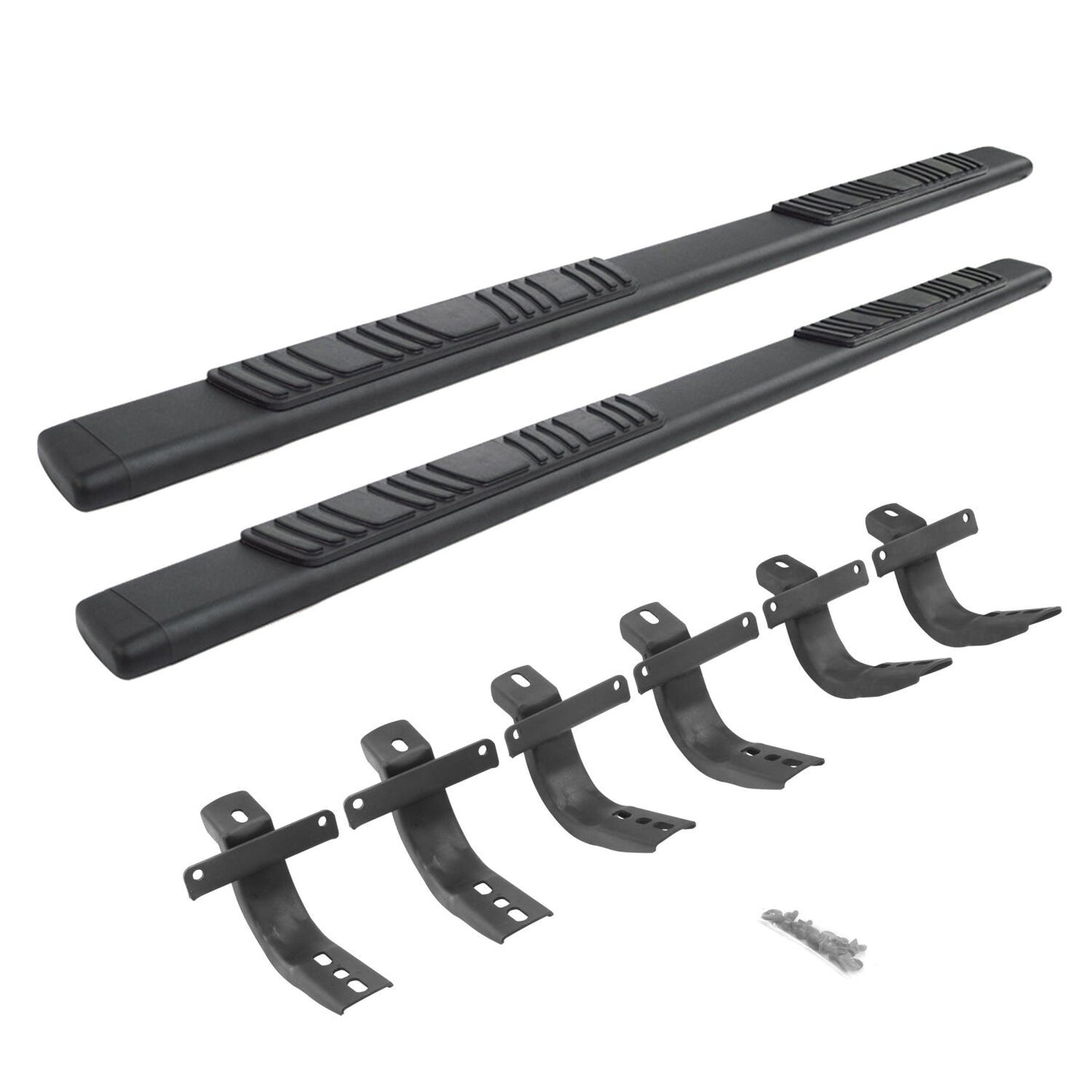 5 Inch OE Xtreme Low Profile SideSteps With Mounting Bracket Kit Textured Black 2021-2025 Ford Bronco 4 Door Go Rhino