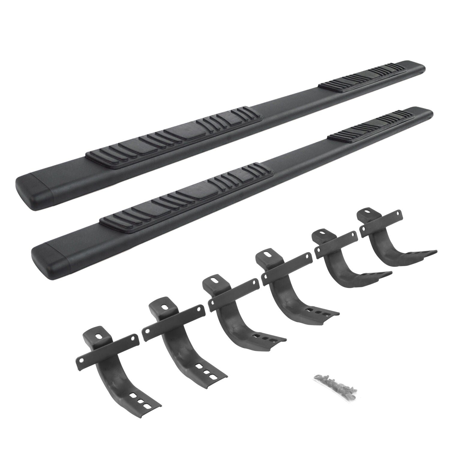 5 Inch OE Xtreme Low Profile SideSteps With Mounting Bracket Kit Textured Black 2021-2025 Ford Bronco 4 Door Go Rhino