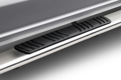 5 Inch OE Xtreme Low Profile SideSteps With Mounting Bracket Kit Polished Stainless Steel 2015-2026 Ford F-150/ F-250/F-350 Go Rhino