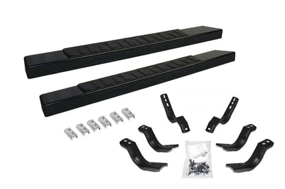 6 Inch OE Xtreme II SideSteps With Mounting Bracket Kit Textured Black 2019-2026 Silverado/Sierra 1500/2500 HD Go Rhino