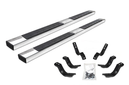 6 Inch OE Xtreme II SideSteps With Mounting Bracket Kit Polished Stainless Steel 2017-2026 Ford F-250/F-350 Go Rhino