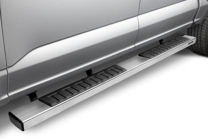 6 Inch OE Xtreme II SideSteps With Mounting Bracket Kit Polished Stainless Steel 2015-2026 Ford F-150/ F-250/F-350 Crew Cab Go Rhino