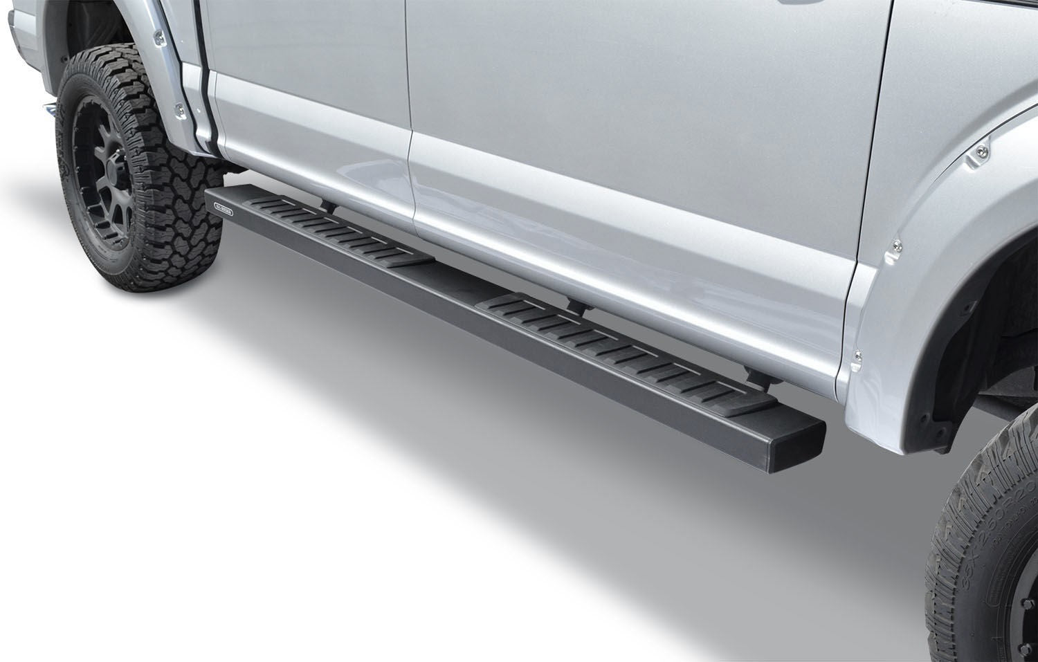 6 Inch OE Xtreme II SideSteps With Mounting Bracket Kit Textured Black 2015-2026 Ford F-150/ F-250/F-350 Crew Cab Go Rhino