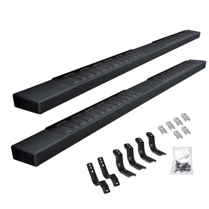 6 Inch OE Xtreme II SideSteps With Mounting Bracket Kit Textured Black 2022-2026 Toyota Tundra Go Rhino