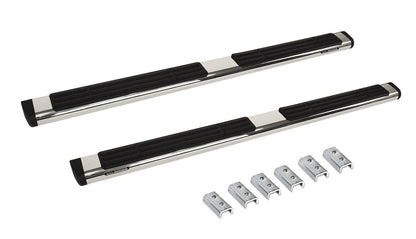 6 Inch OE Xtreme SideSteps With Mounting Bracket Kit Polished Stainless Steel 2009-2014 Dodge Ram 1500 Go Rhino