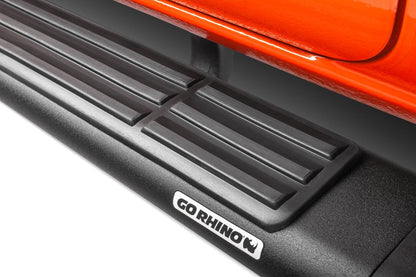 6 Inch OE Xtreme SideSteps With Mounting Bracket Kit Textured Black 2017-2026 Ford F-250/F-350 Go Rhino