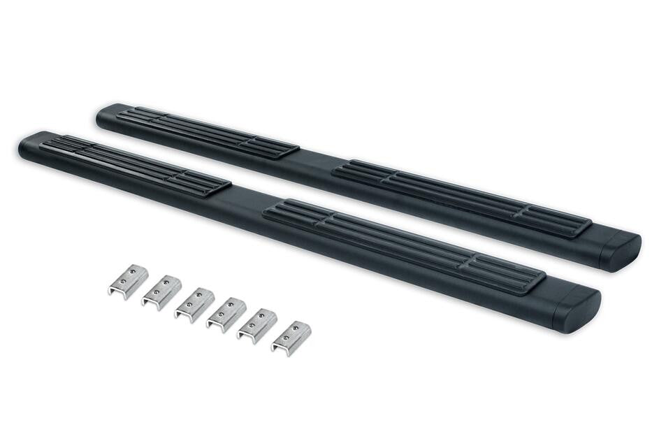 6 Inch OE Xtreme SideSteps With Mounting Bracket Kit Textured Black 2015-2026 Ford F-150/ F-250/F-350 Crew CabGo Rhino