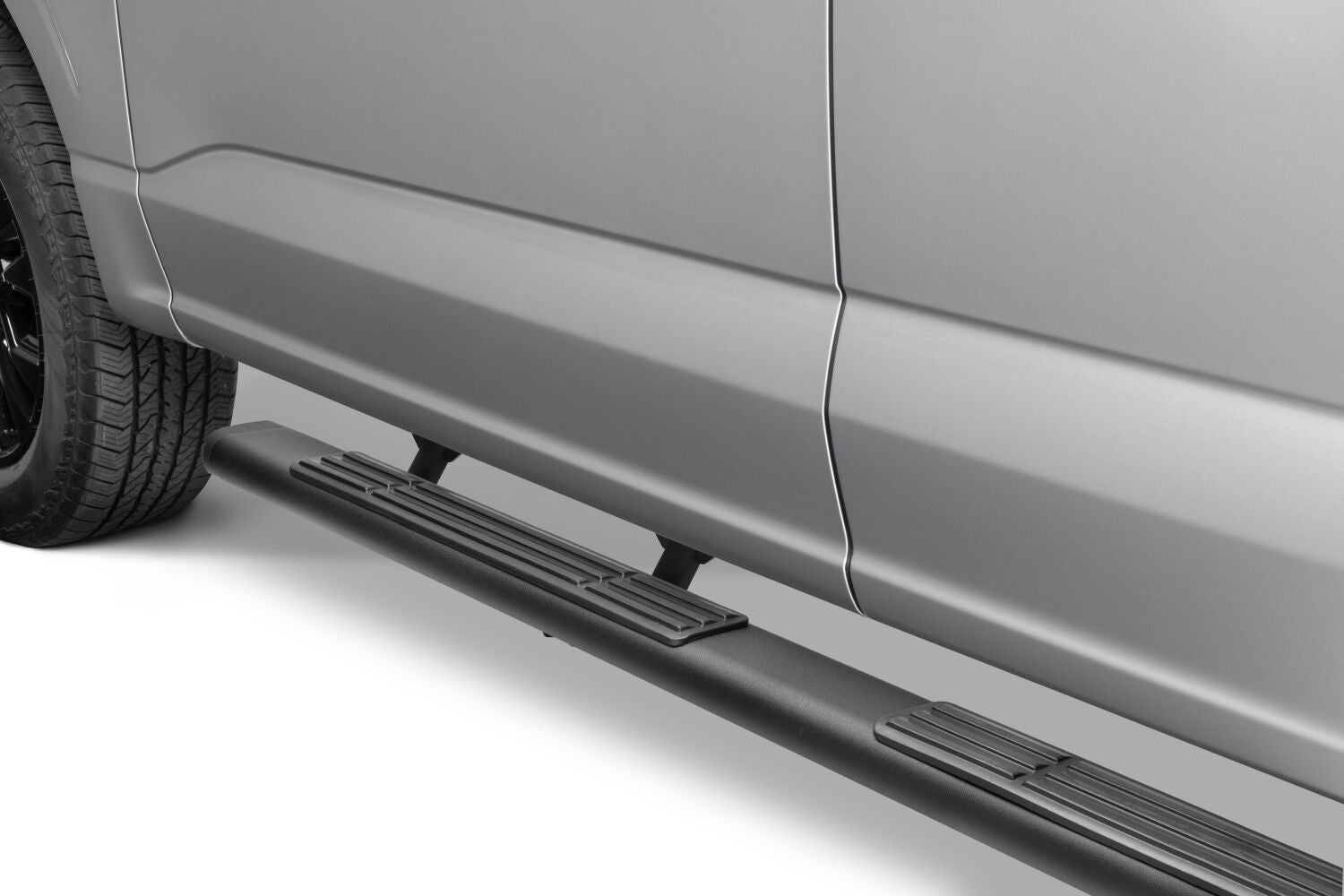 6 Inch OE Xtreme SideSteps With Mounting Bracket Kit Textured Black 2015-2026 Ford F-150/ F-250/F-350 Crew CabGo Rhino