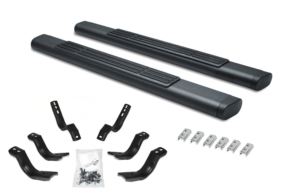 6 Inch OE Xtreme SideSteps With Mounting Bracket Kit Textured Black 1999-2016 Ford F-250/F-350 Go Rhino
