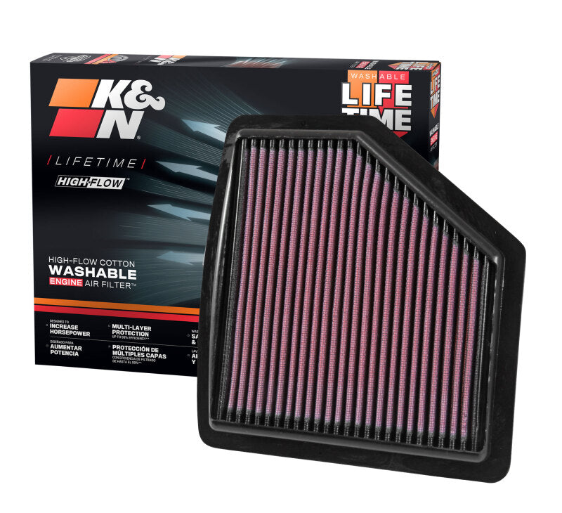 K&N Replacement Panel Air Filter for 2016 Honda HR-V 1.8L