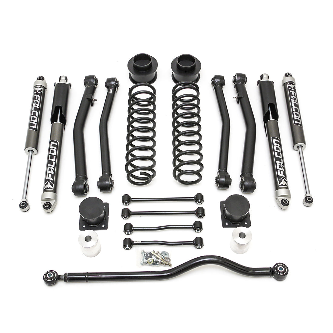 Terrain Flex 4-Arm Kit With Falcon 2.1 Monotube Shocks 2020-2023 Jeep JT Gladiator ReadyLIFT