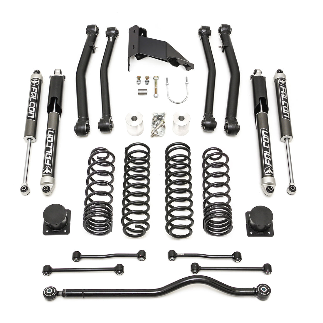 4-Arm Kit With Falcon 2.1 Shocks 2020-2024 Jeep JT Gladiator Terrain Flex MAX ReadyLIFT