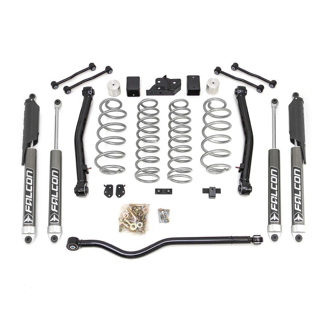 Terrain Flex 2-Arm Kit With Falcon 2.1 Monotube Shocks 2018-2025 Jeep JL Wrangler ReadyLIFT