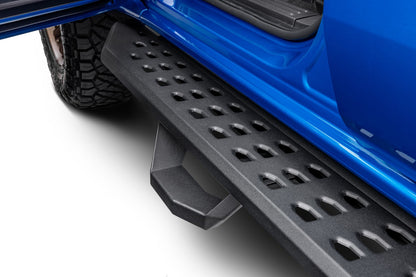 RB20 Running Boards With Mounting Brackets & 2 Pairs of Drop Steps Kit Textured Black 2019-2026 Ford Ranger Go Rhino