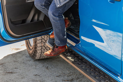 RB20 Running Boards With Mounting Brackets Textured Black 2019-2026 Ford Ranger Go Rhino