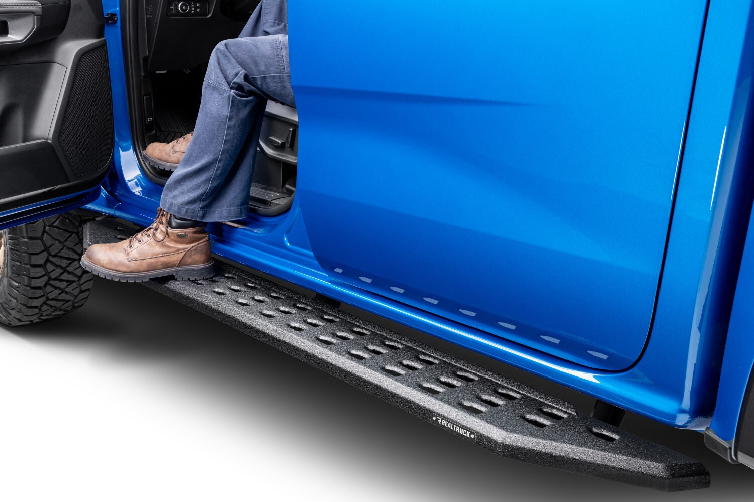 RB20 Running Boards With Mounting Brackets Protective Bedliner Coating 2019-2026 Ford Ranger Go Rhino