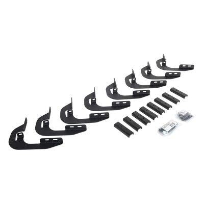 V Series V3, RB30 and RB Slim Side Steps Mounting Brackets Only Textured Black 2014-2018 Silverado 1500 2015-2018 Silverado/Sierra 2500 HD/3500 HD Go Rhino