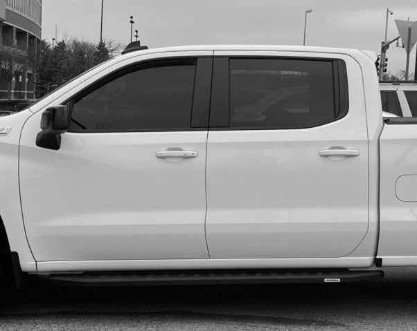 RB20 Running Boards With Mounting Brackets Textured Black 2019-2026 Silverado/Sierra 1500/2500 HD Go Rhino