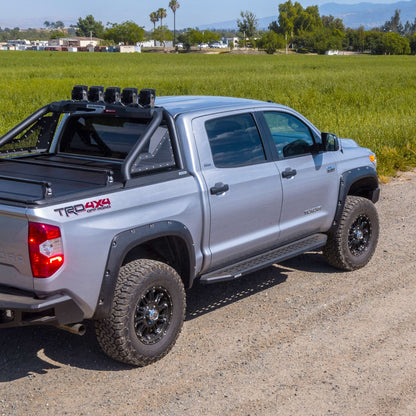 RB20 Running Boards With Mounting Brackets Textured Black 2009-2014 Dodge Ram 1500 Go Rhino