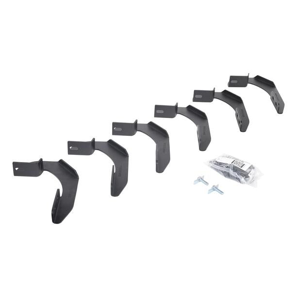 V Series V3, RB30 and RB Slim Side Steps Mounting Brackets Only Textured Black 2004-2014 Ford F-150 Go Rhino