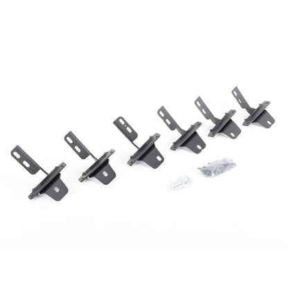 RB10/RB20 Running Boards Mounting Brackets Only Textured Black 2021-2025 Ford Bronco Go Rhino