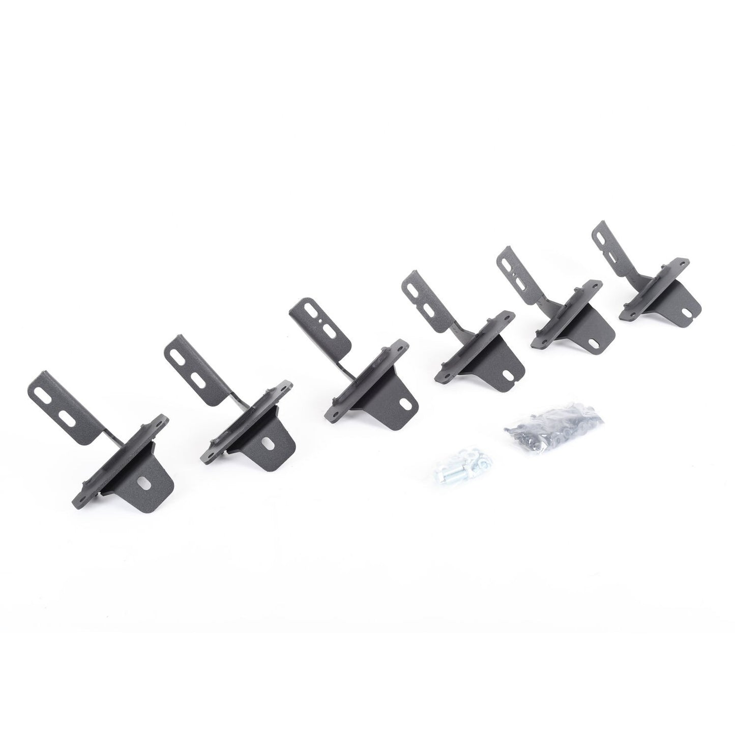 V Series V3, RB30 and RB Slim Side Steps Mounting Brackets Only Textured Black 2021-2025 Ford Bronco Go Rhino