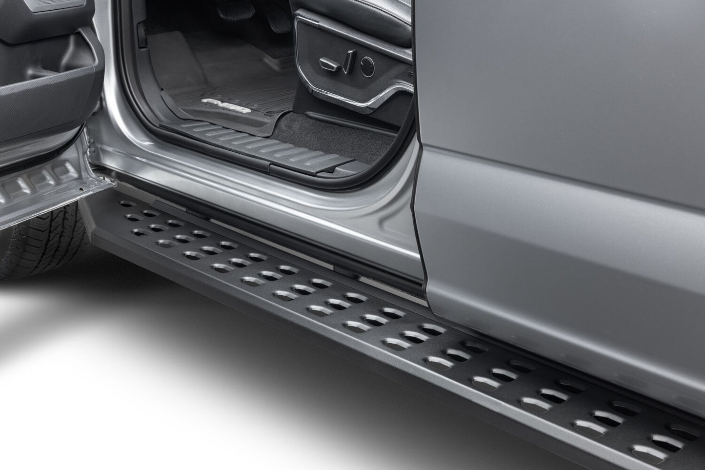 RB20 Running Boards With Mounting Brackets Textured Black 2015-2026 Ford F-150/ F-250/F-350 Go Rhino