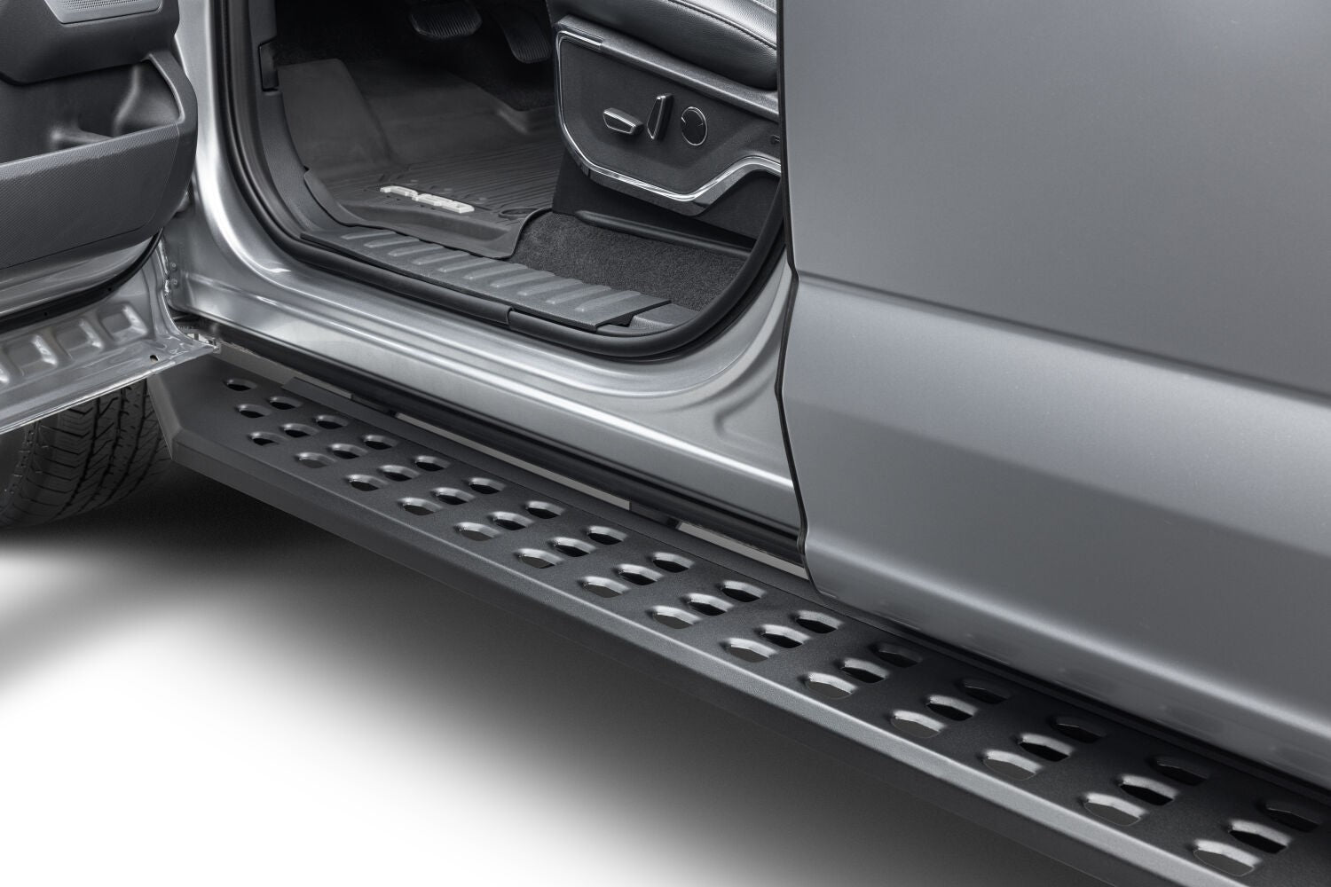 RB20 Running Boards With Mounting Brackets Textured Black 2015-2026 Ford F-150/ F-250/F-350 Go Rhino