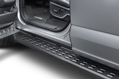 RB20 Running Boards With Mounting Brackets Textured Black 2015-2026 Ford F-150/ F-250/F-350 Go Rhino