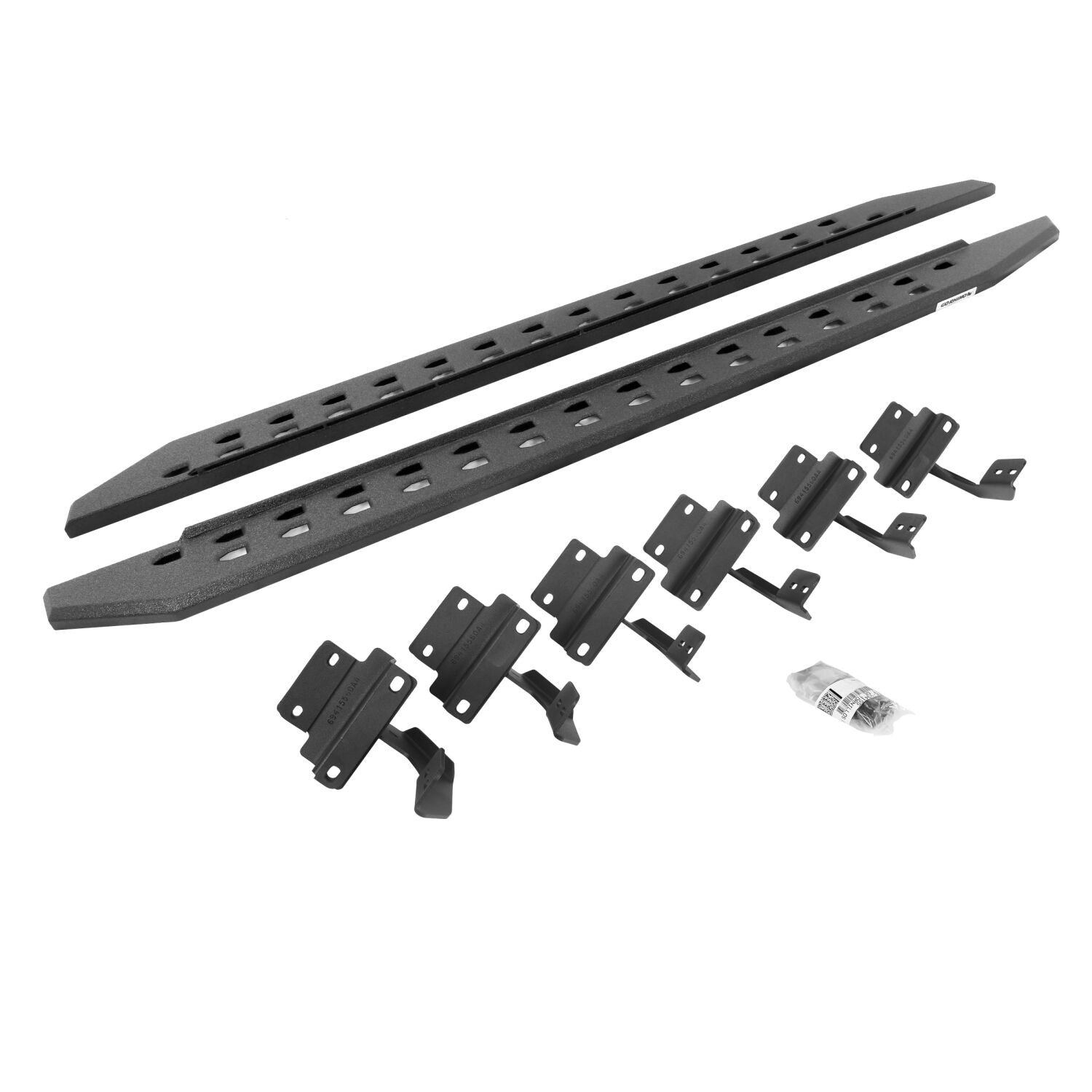 RB20 Slim Line Running Boards With Mounting Brackets Protective Bedliner Coating 2015-2026 Ford F-150/ F-250/F-350 Go Rhino