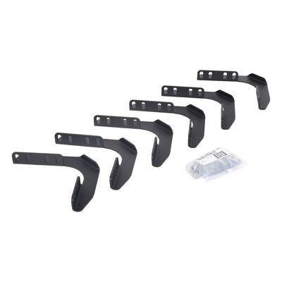 RB10/RB20 Running Boards Mounting Brackets Only Textured Black 1999-2016 Ford F-250 Super Duty Go Rhino