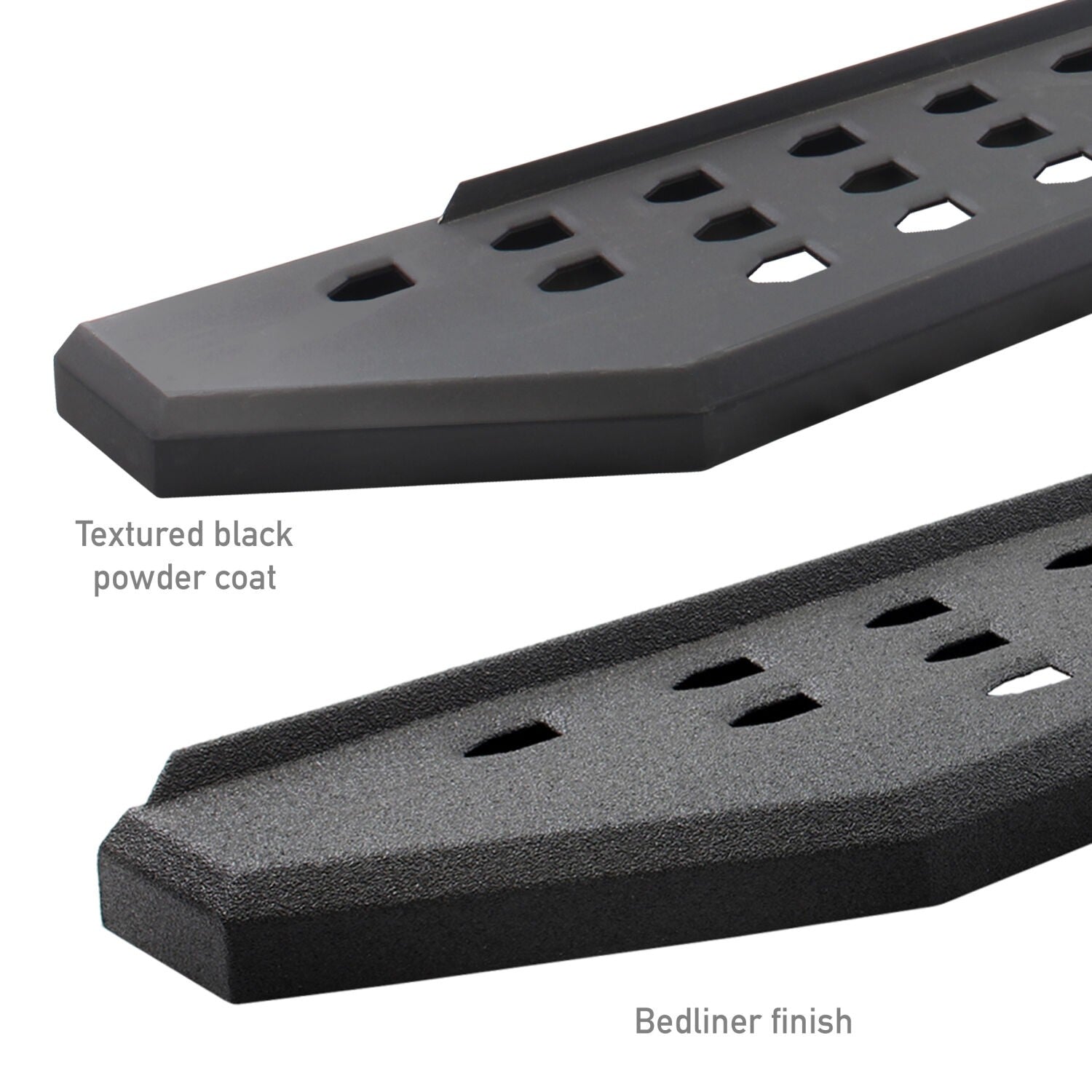 RB20 Running Boards With Mounting Brackets & 2 Pairs of Drop Steps Kit Protective Bedliner Coating 1999-2016 Ford F-250/F-350 Extended Cab Go Rhino