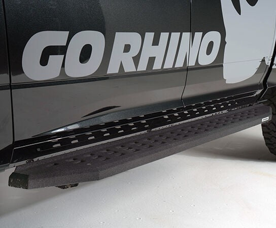 RB20 Running Boards With Mounting Brackets Protective Bedliner Coating 1999-2016 Ford F-250/F-350 Go Rhino