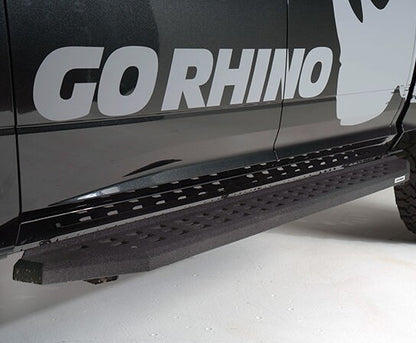 RB20 Running Boards With Mounting Brackets Protective Bedliner Coating 1999-2016 Ford F-250/F-350 Go Rhino