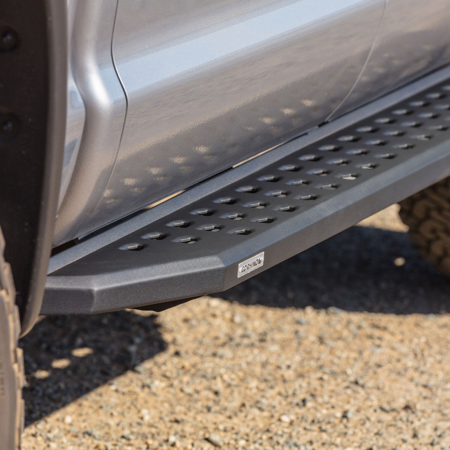 RB20 Running Boards With Mounting Brackets Textured Black 2015-2026 Ford F-150/ F-250/F-350 Extended Cab Go Rhino