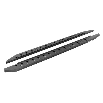 RB10 Slim Line Running Boards With Mounting Brackets Angled Protective Bedliner Coating 2015-2026 Ford F-150/ F-250/F-350 Extended Cab Go Rhino