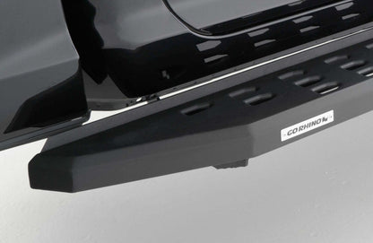 RB20 Running Boards With Mounting Brackets Textured Black 2015-2018 Ram 1500 Go Rhino