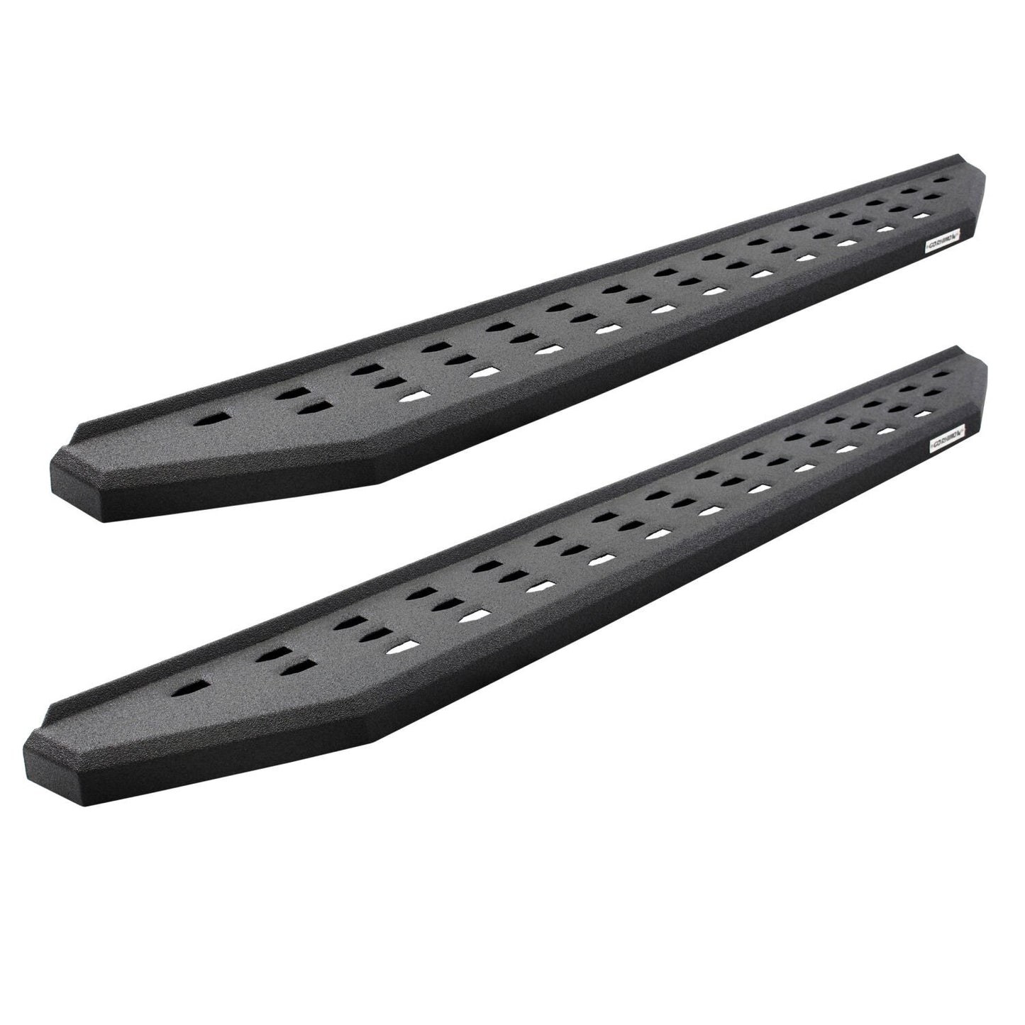 RB20 Running Boards With Mounting Brackets & 2 Pairs of Drop Steps Kit Protective Bedliner Coating 2019-2026 Ram 1500 Go Rhino