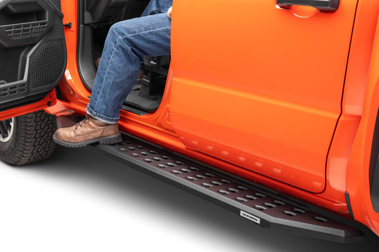 RB20 Running Boards with Mounting Brackets Kit Textured Black 2024-2026 Toyota Tacoma Go Rhino