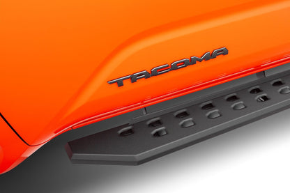 RB20 SlimLine Running Boards W/Brackets Kit Textured Black 2024-2026 Toyota Tacoma Go Rhino